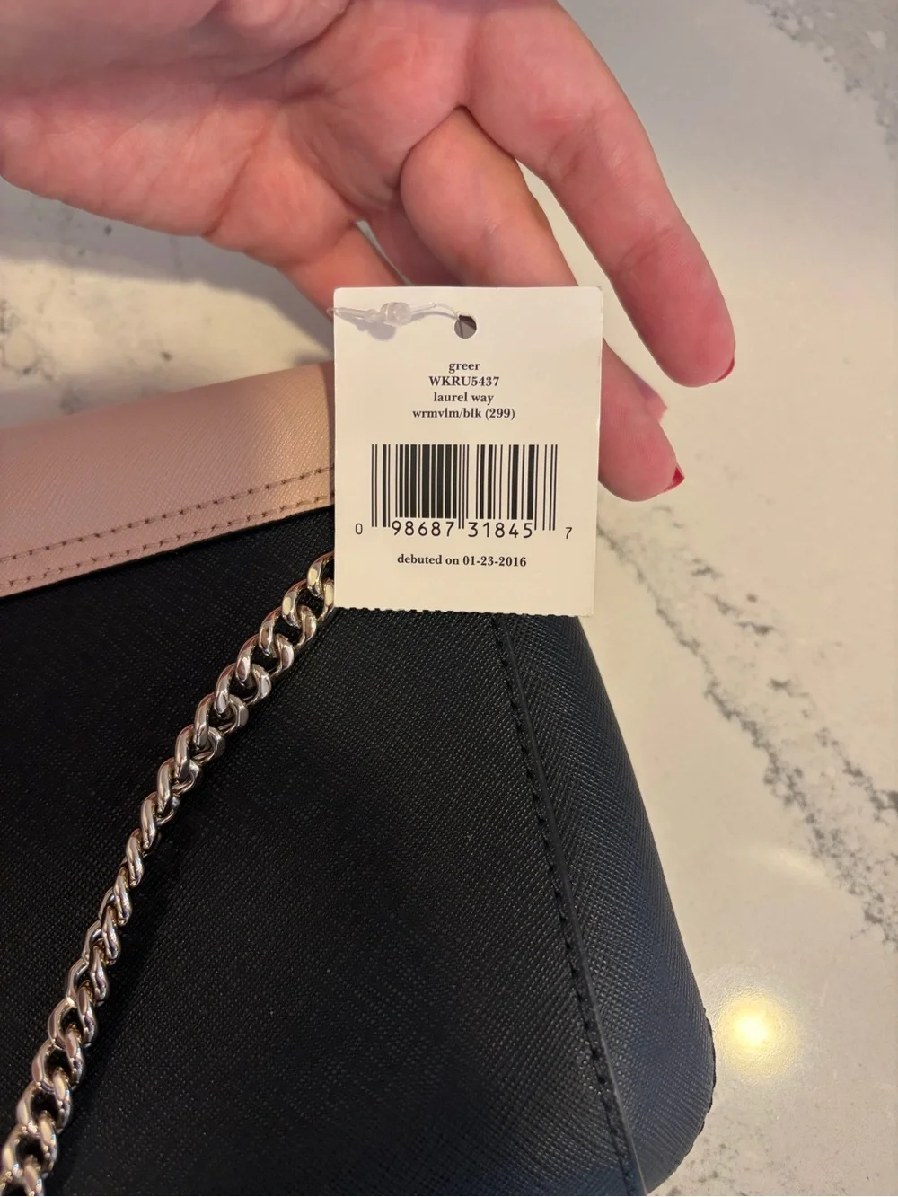 Kate spade pink/black shoulder bag / cross body